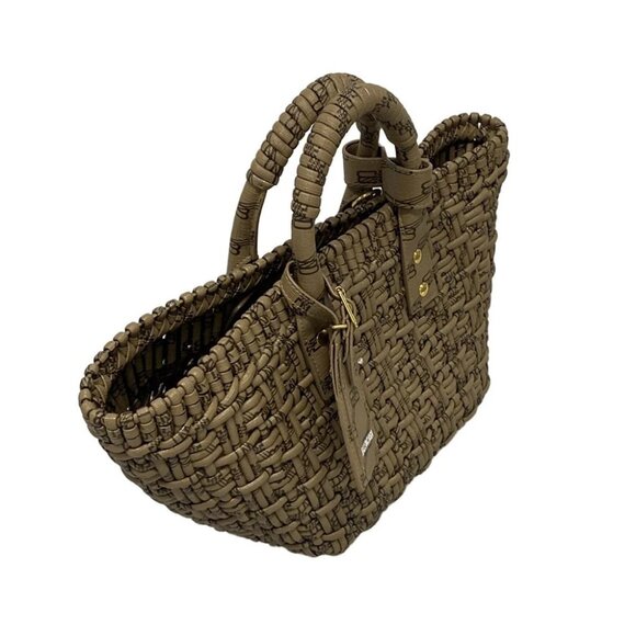BALENCIAGA Bistro XS Basket Gray Beige Black Polyurethane Polyester - Picture 6 of 14